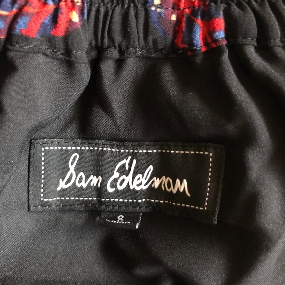 SAM EDELMAN SHOULDEROFF FEATHER PRINT DRESS SIZE 8 - Picture 3 of 3